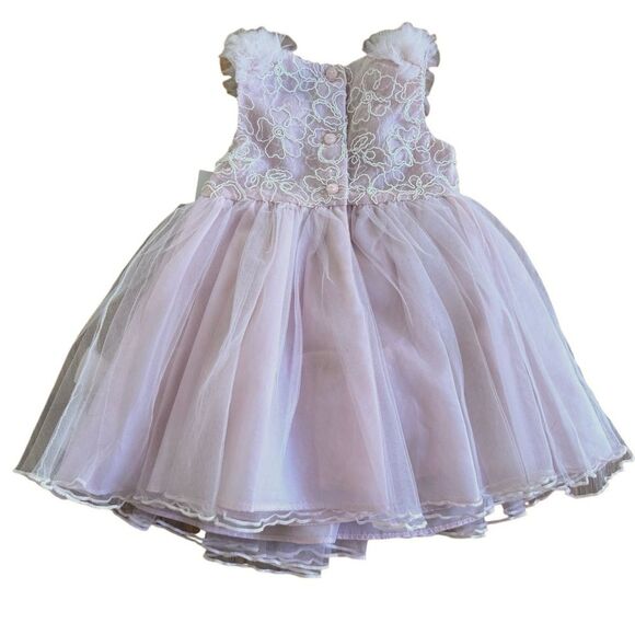 Bonnie Baby Girls Dress Blush Pink Embellished Fancy Headband Size 18m NWT - Picture 2 of 6